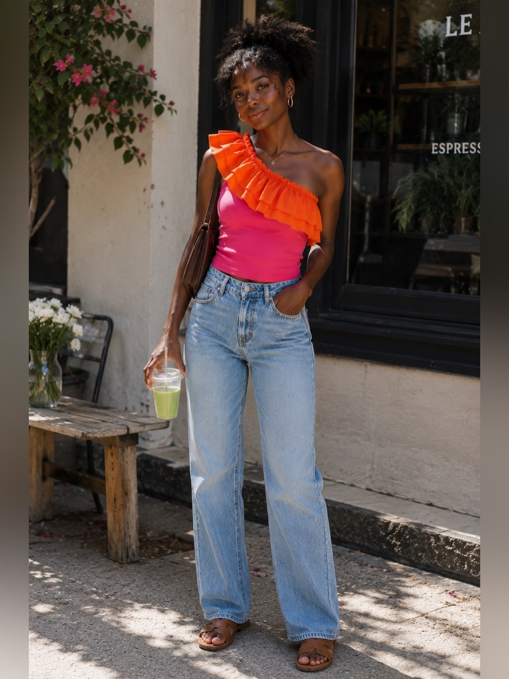 🍊 Joress One-Shoulder Ruffle Top 💖 - Picture 2 of 8